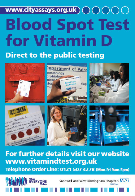 blood spot test for vitamin D (nhs)