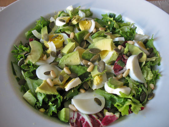 Crunchy egg salad