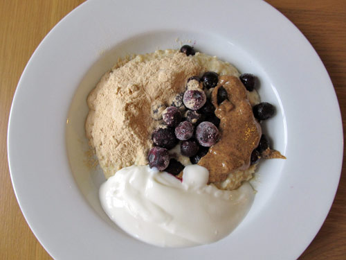 Baobab Powder: Benefits, Nutrition, Side Effects and More Baobab porridge with blueberries, almond butter and natural yoghurt