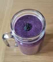 Blackberry and coconut smoothie