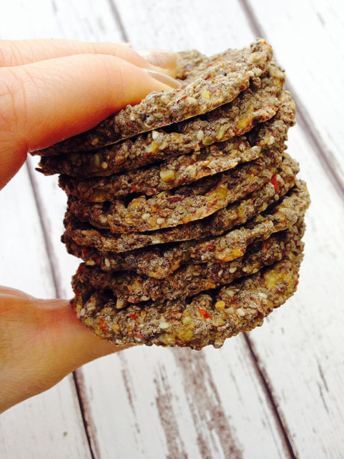 chia and flaxseeds biscuits