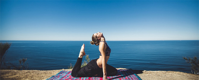 girl doing yoga