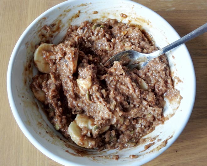 cacao porridge - mixed