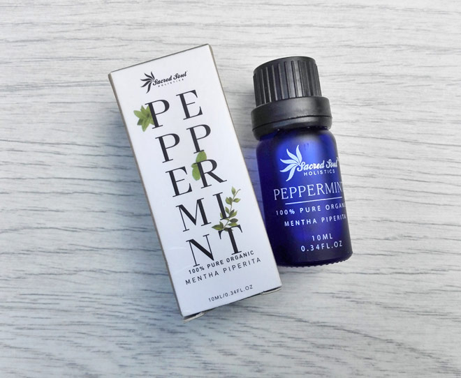 Organic peppermint essential oil from Sacred Soul Holistics