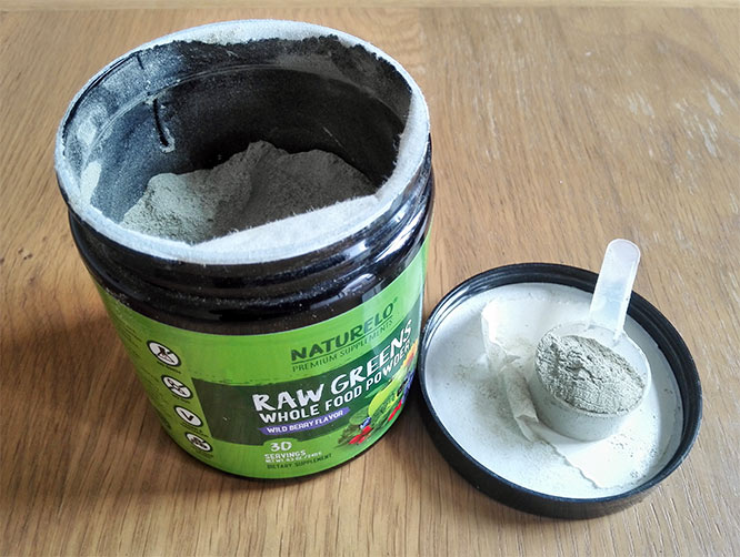 naturelo raw greens whole food powder