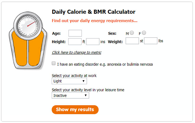 bmr calculator