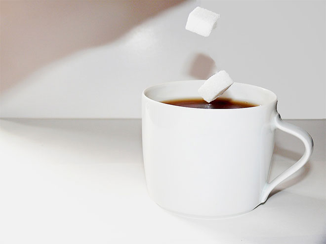 sugar in coffee