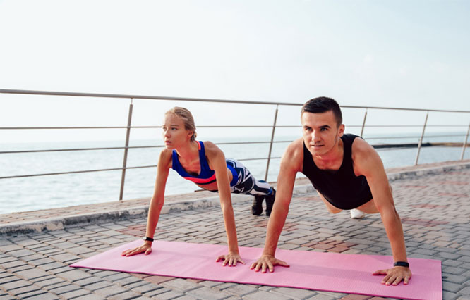 High-five push-ups