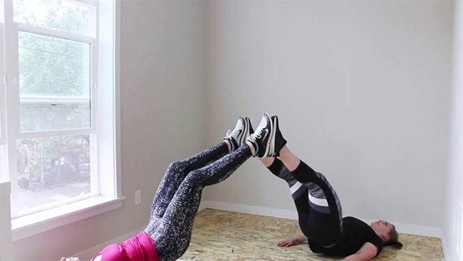 Partner Glute Bridges