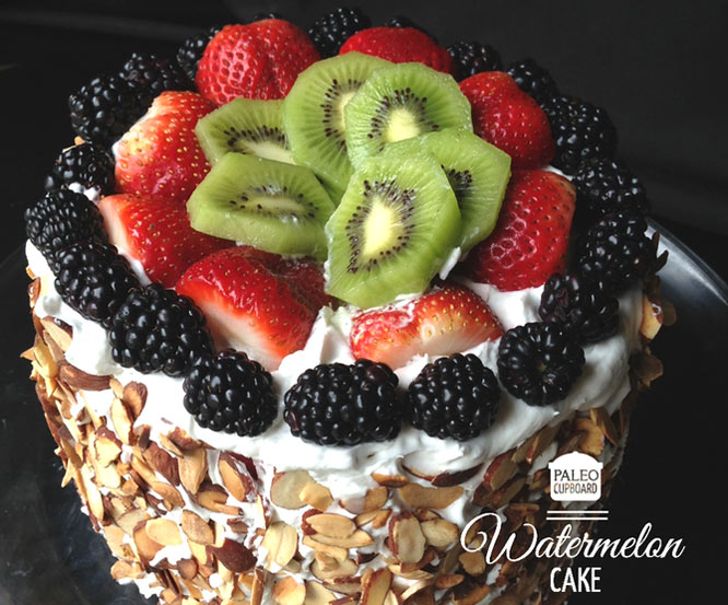 Healthy cake alternavie: Watermelon Cake