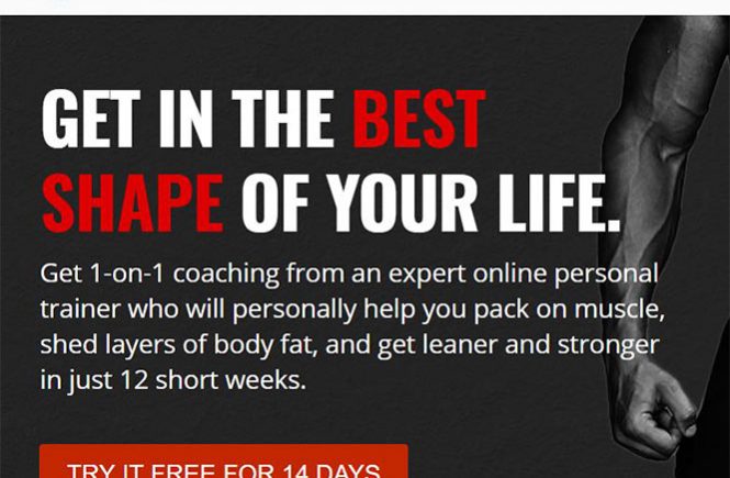 Caliber Fitness - website screenshot