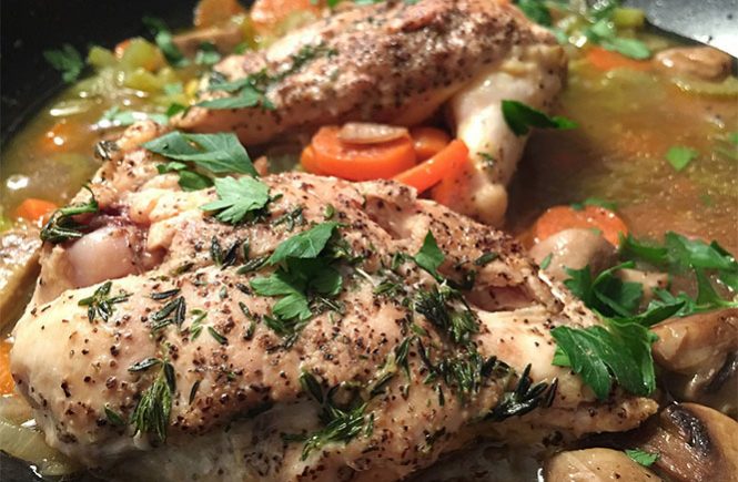 cooked chicken