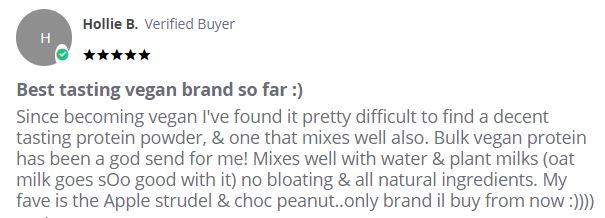 Bulk Powders vegan protein powder review