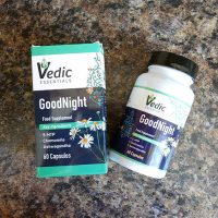 Sleep better at night naturally with Vedic Essentials GoodNight sleep aid Vedic Essentials GoodNight sleep supplement