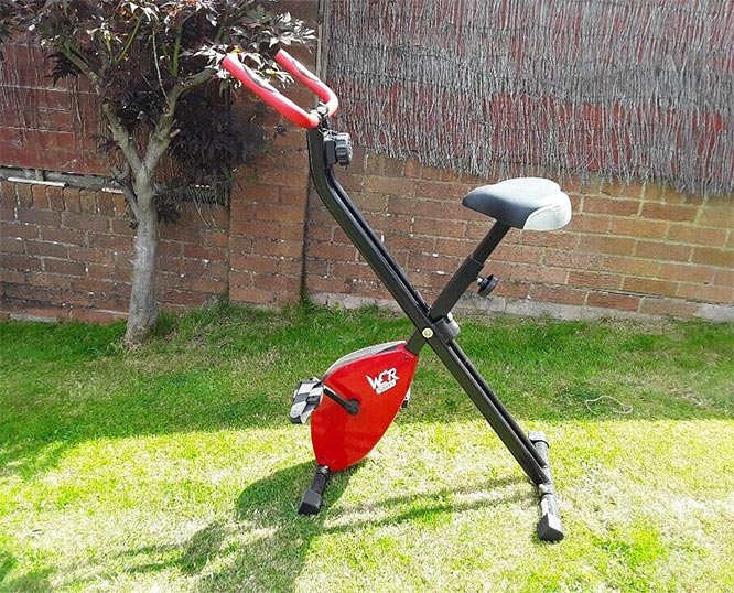 folding exercise bike