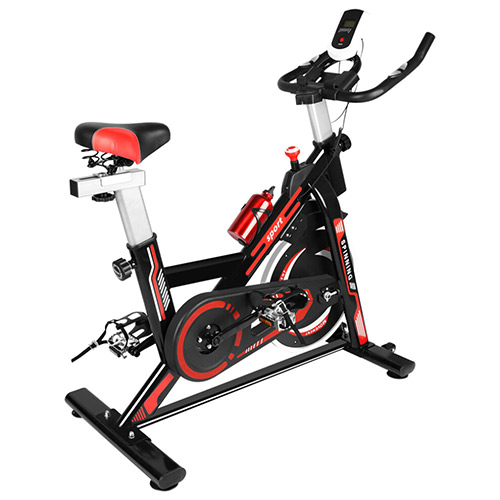ultra quiet stationary resistance spin bike with lcd monitor