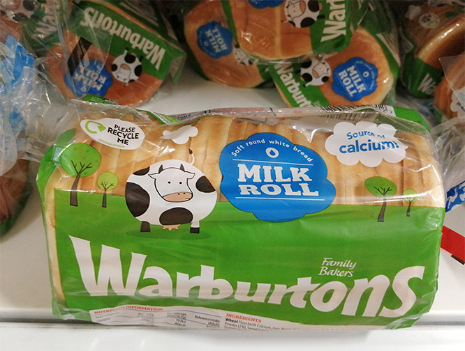 Warburtons Milk Roll bread