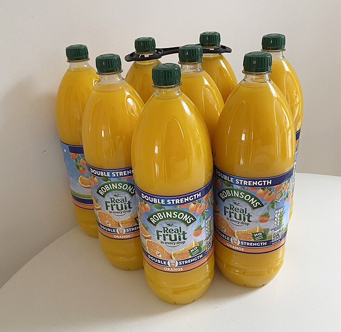 Robinsons no added sugar squash