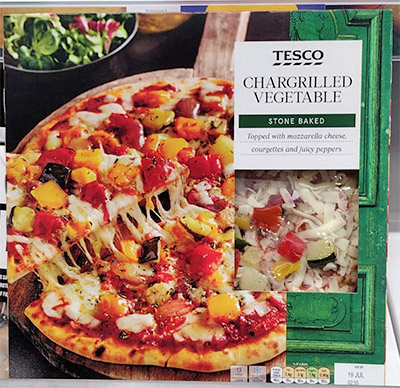 Tesco Chargrilled Vegetable Stone Baked Pizza