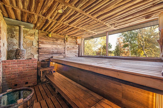 outdoor sauna