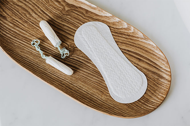 sanitary pad and tampon