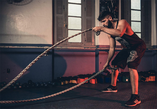 exercising with ropes