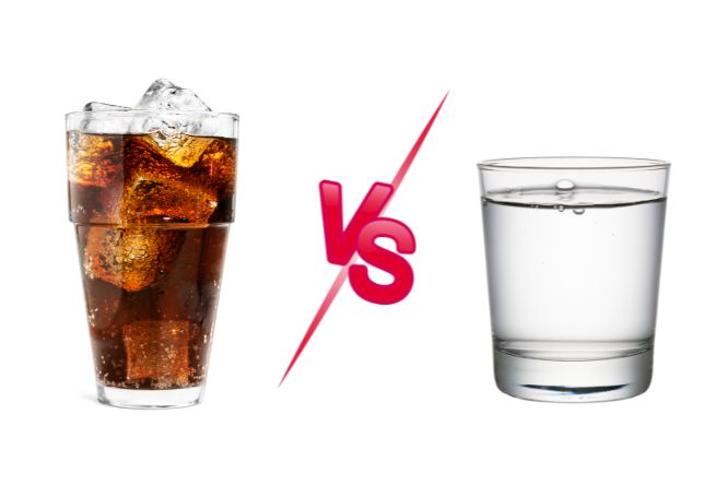 coke vs water