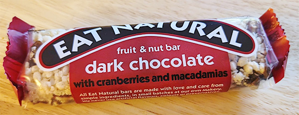 Eat Natural Dark Chocolate with Cranberries and macadamias bar