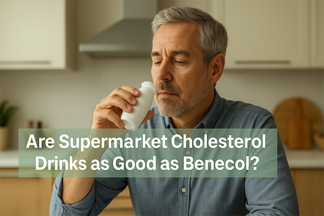 Are Supermarket Cholesterol Drinks as Good as Benecol?
