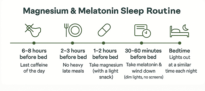 magnesium and melatonin sleep routine