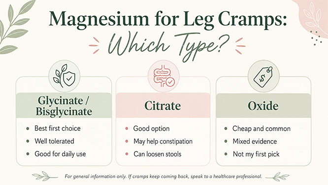 magnesium for leg cramps: which type?